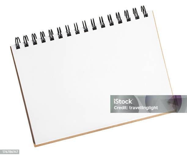 Pequeña Bloc De Dibujo Foto de stock y más banco de imágenes de Cuaderno borrador - Cuaderno borrador, Fondo blanco, Sin personas