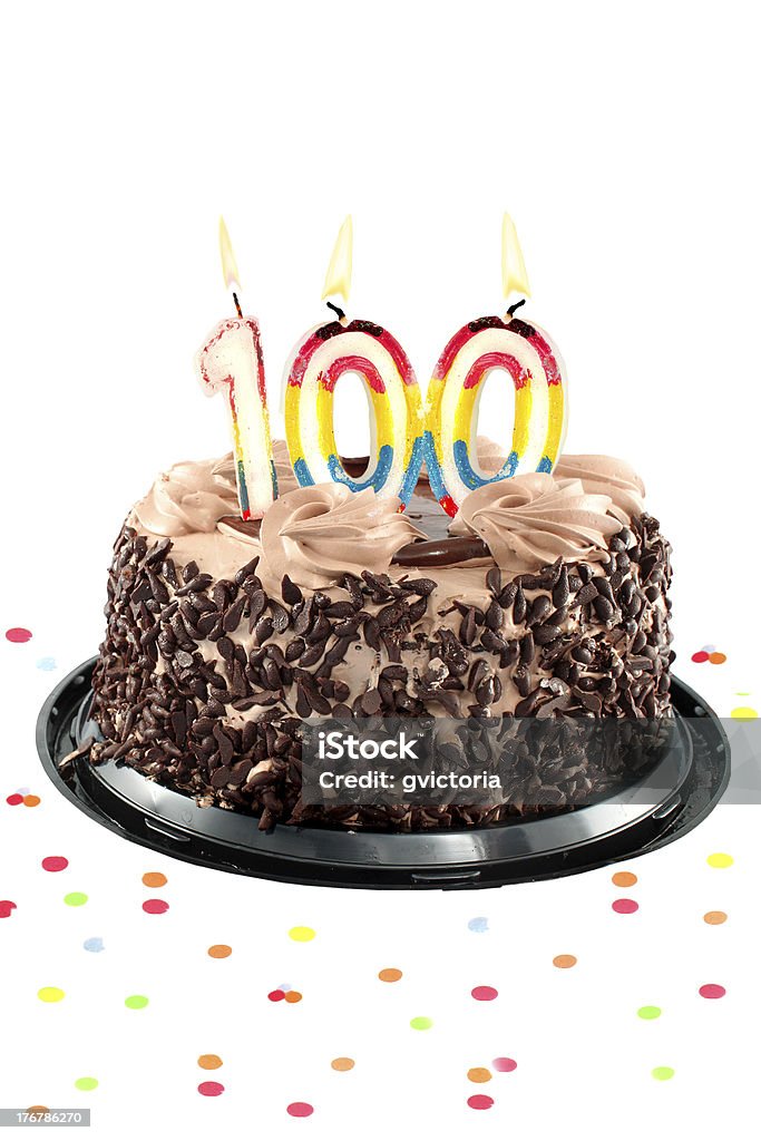 Cien cumpleaños o aniversario - Foto de stock de Número 100 libre de derechos