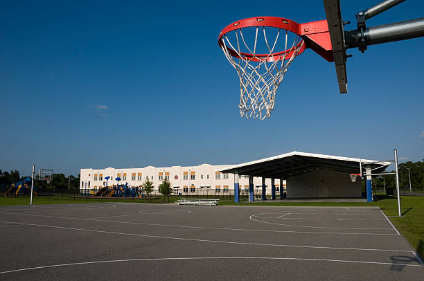 istock Basketball Court at Elementary School 176788362