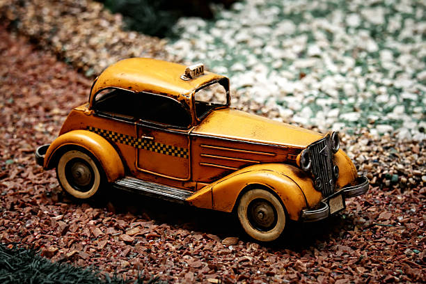 Antique taxi miniature