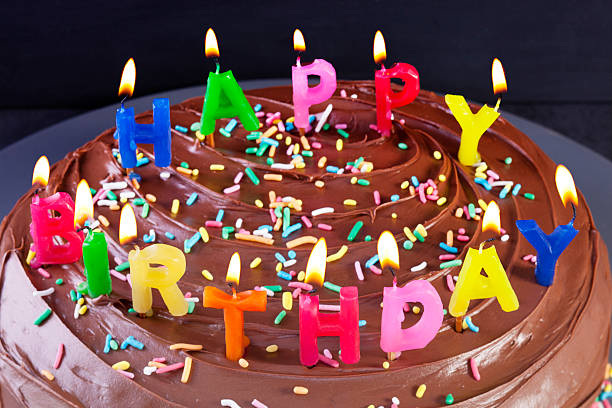 istock Happy Birthday Cake Candles 176788596