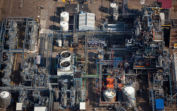 istock Aerial view of a refinery 176788806