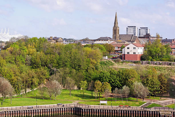 monkwearmouth a sunderland - sunderland foto e immagini stock