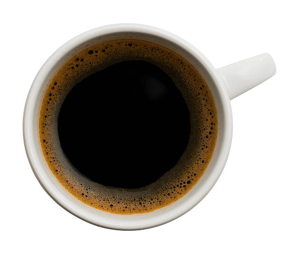 istock Cup of black coffee isolated on white background 176788983