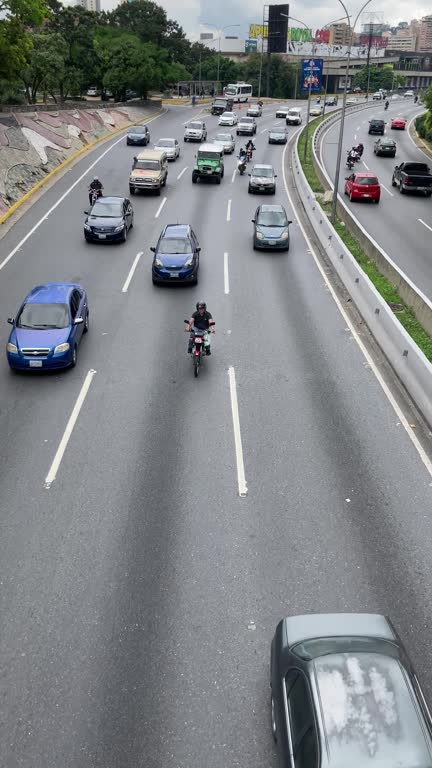 Highway traffic of Caracas city