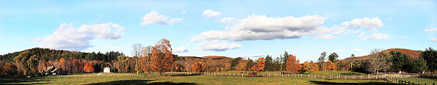 Vermont panoramic view stock photo