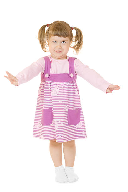 istock Little funny standing girl 176793069