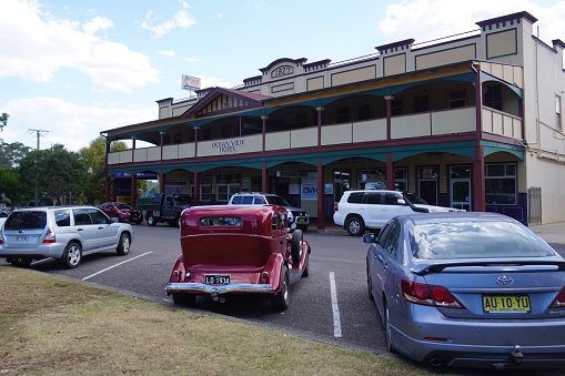 Urunga, New South Wales, Australia, September 27, 2023.\nThe car was one of over 300 participating in the annual Valla Park Hot Rod Run