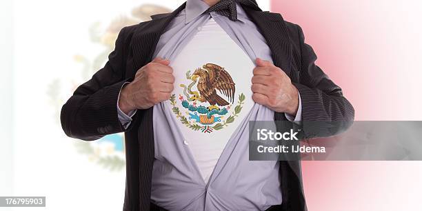 Business Man With Mexican Flag Tshirt Stock Photo - Download Image Now - Mexico, Pride, Mexican Culture