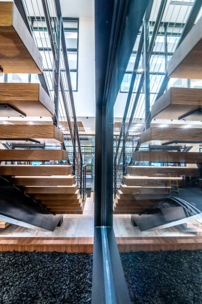 istock modern railing ans stair at new finished building 1767970591