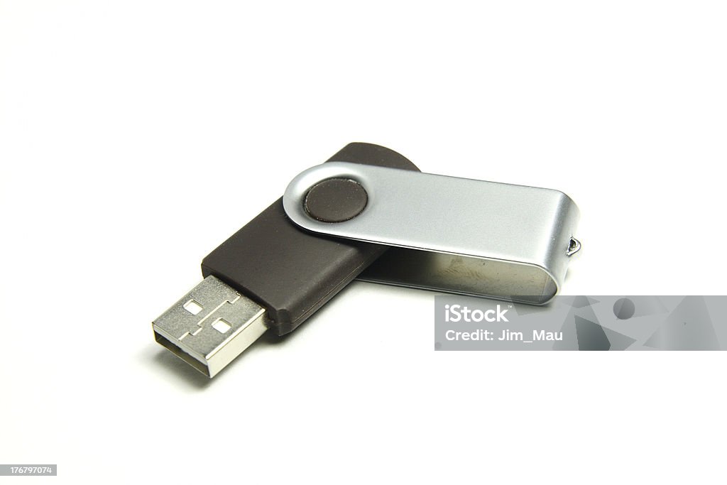 stick de memória usb dobrável - Foto de stock de Cabo USB royalty-free