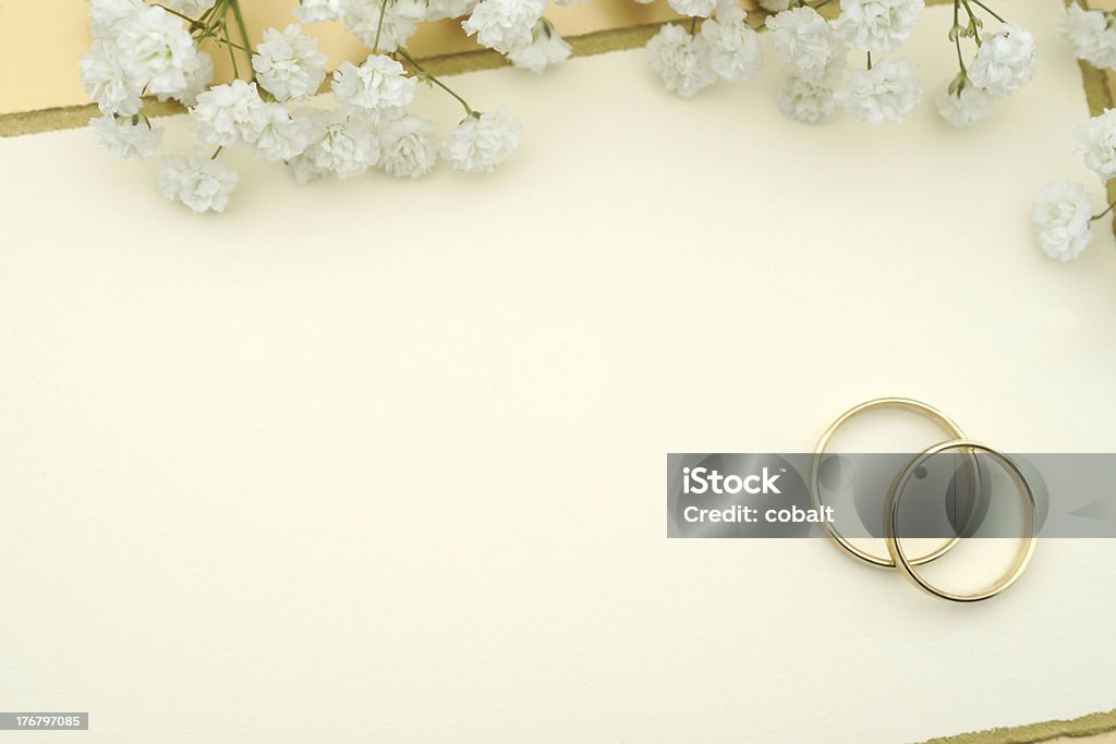 Invitación de boda - Foto de stock de Alianza - Anillo libre de derechos