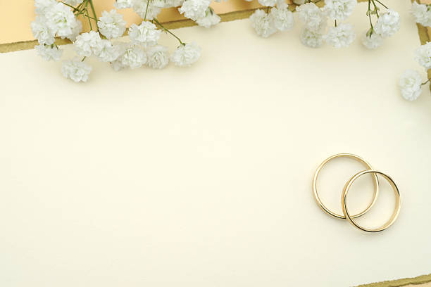 Wedding Invitation Stock Photo - Download Image Now - Wedding Ring, Wedding  Invitation, Blank - iStock