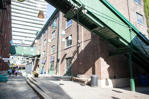 The installation in Distillery District, Toronto