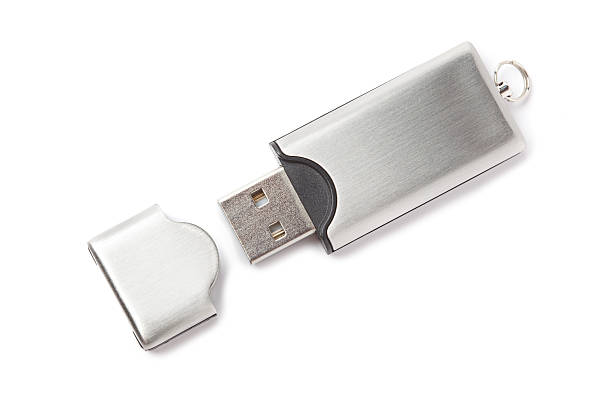 격리됨에 usb 플래시 드라이브 - usb flash drive usb cable isolated close up 뉴스 사진 이미지