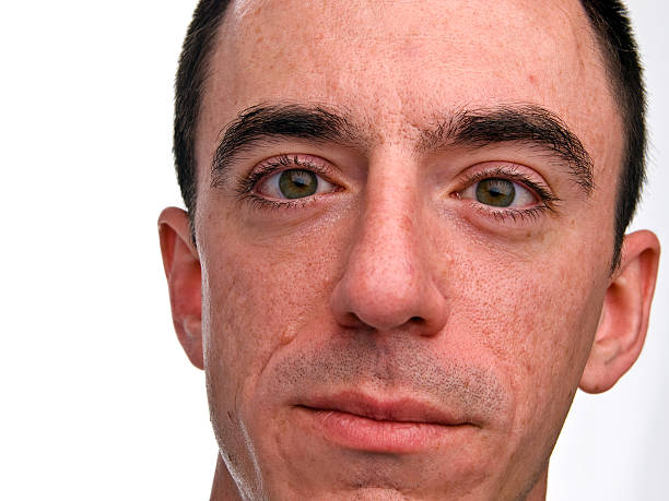 istock Caucasian Male Headshot While Laughing - Extreme Closeup 176799489