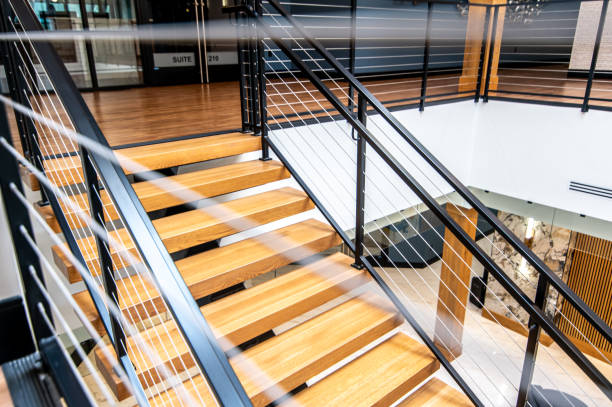 istock modern railing ans stair at new finished building 1768006606