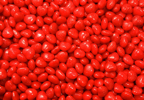 istock Close up of cinnamon heart sweets 176800849