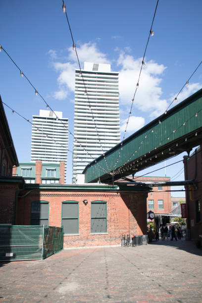 The installation in Distillery District, Toronto