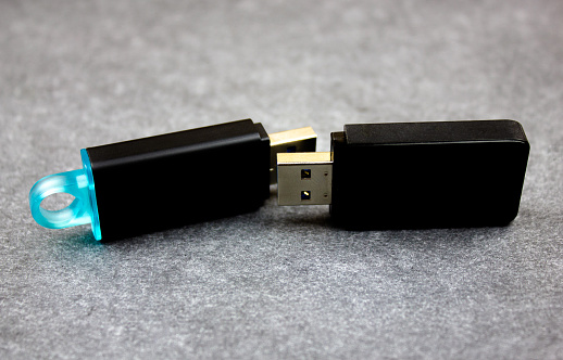 USB flash drive. USB disk, digital data storage, information