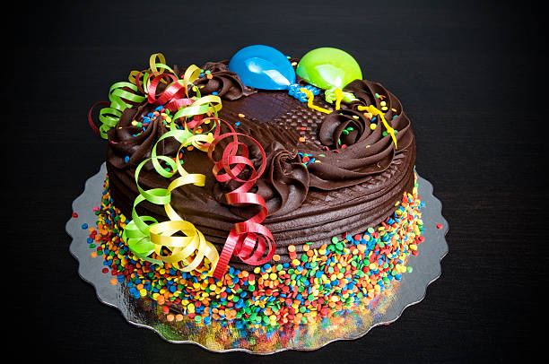 istock Birthday Cake, Ribbons, Confetti, Celebration 176802905