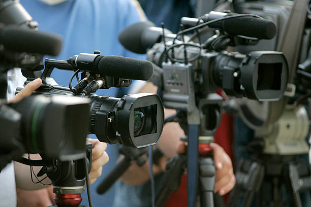 istock Line of cameras 176802946