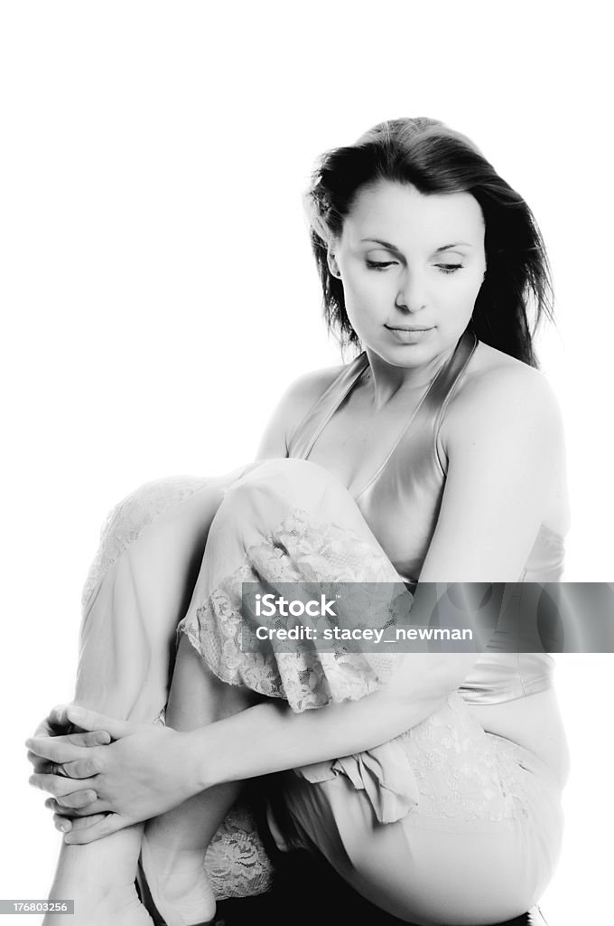 Serie di salone di bellezza classico, bella donna - Foto stock royalty-free di Adulto