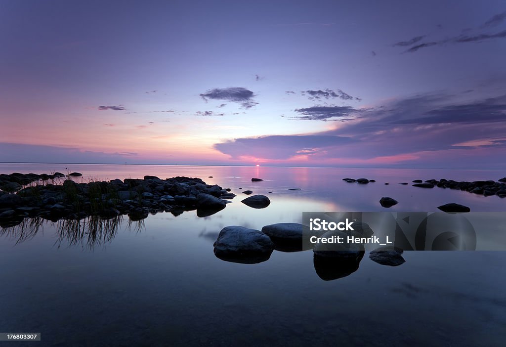 Hermoso sundawn al mar. - Foto de stock de Agua libre de derechos