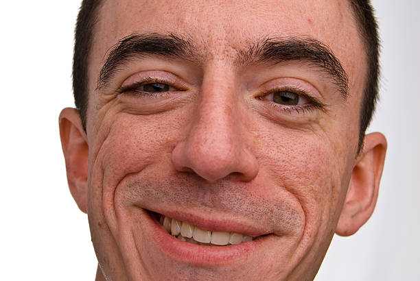 istock Caucasian Male Headshot - Extreme Closeup 176803401