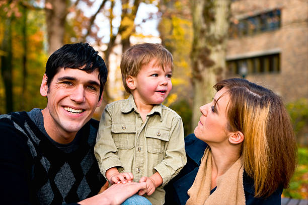 istock Young Family Portrait 176803617