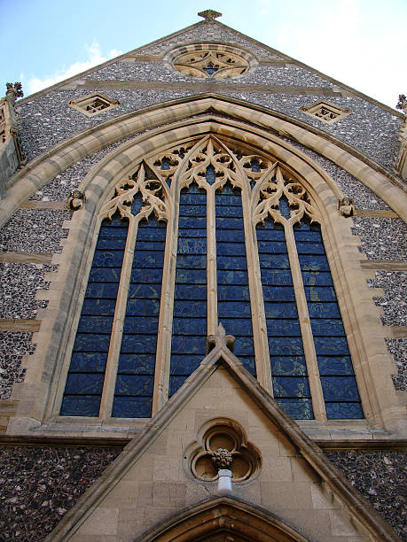 English Church window stock photo