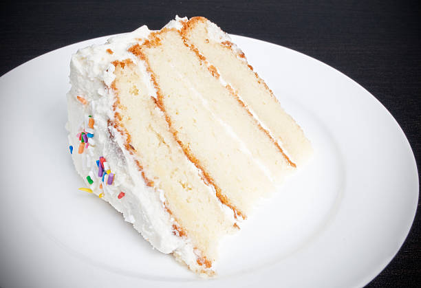 istock Slice of White Cake, Buttercream Icing 176804385