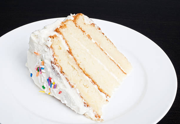 istock Slice of White Cake, Buttercream Icing 176804388
