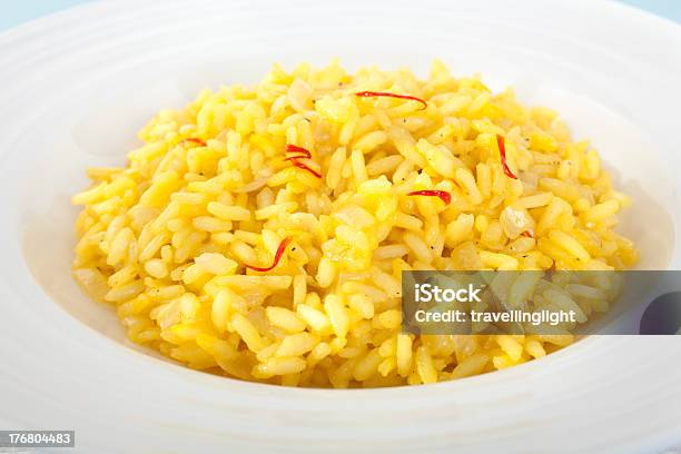 Saffron Risotto Italian Food Stock Photo - Download Image Now - Food, Food and Drink, Horizontal