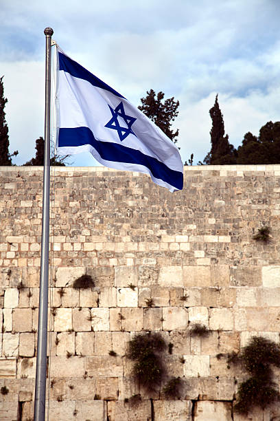 istock Israel Flag and The Wailing Wall 176804682