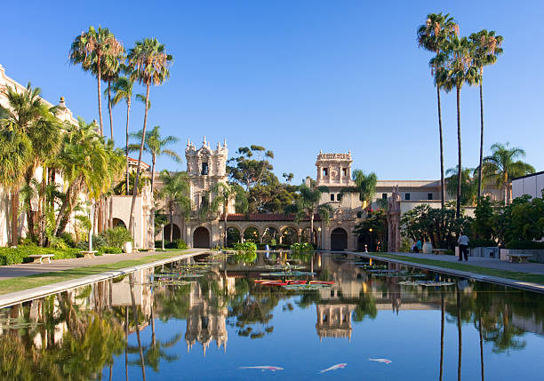Casa De Balboa in the afternoon, San Diego stock photo