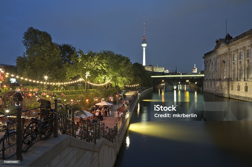 베를린, Strandbar,'(Museumsinsel) 을, Nacht - 로열티 프리 베를린 스톡 사진