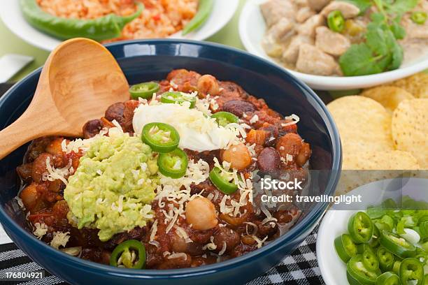Mexican Food Selection Stock Photo - Download Image Now - Avocado, Bean, Bowl