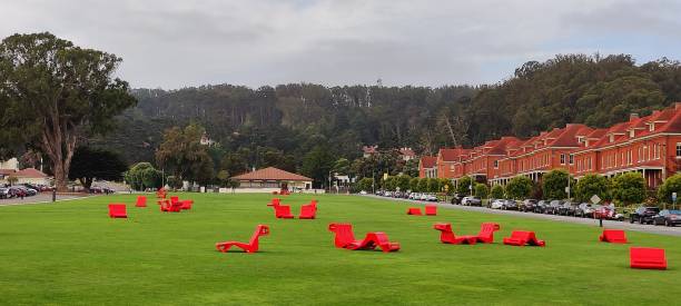 istock Presidio Lawn with red chairs 1768051526