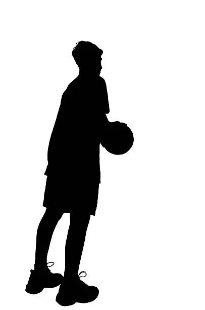 Isolated basketball-player