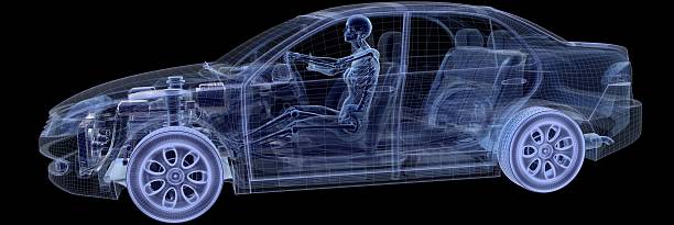 Woman in Car - Transparent