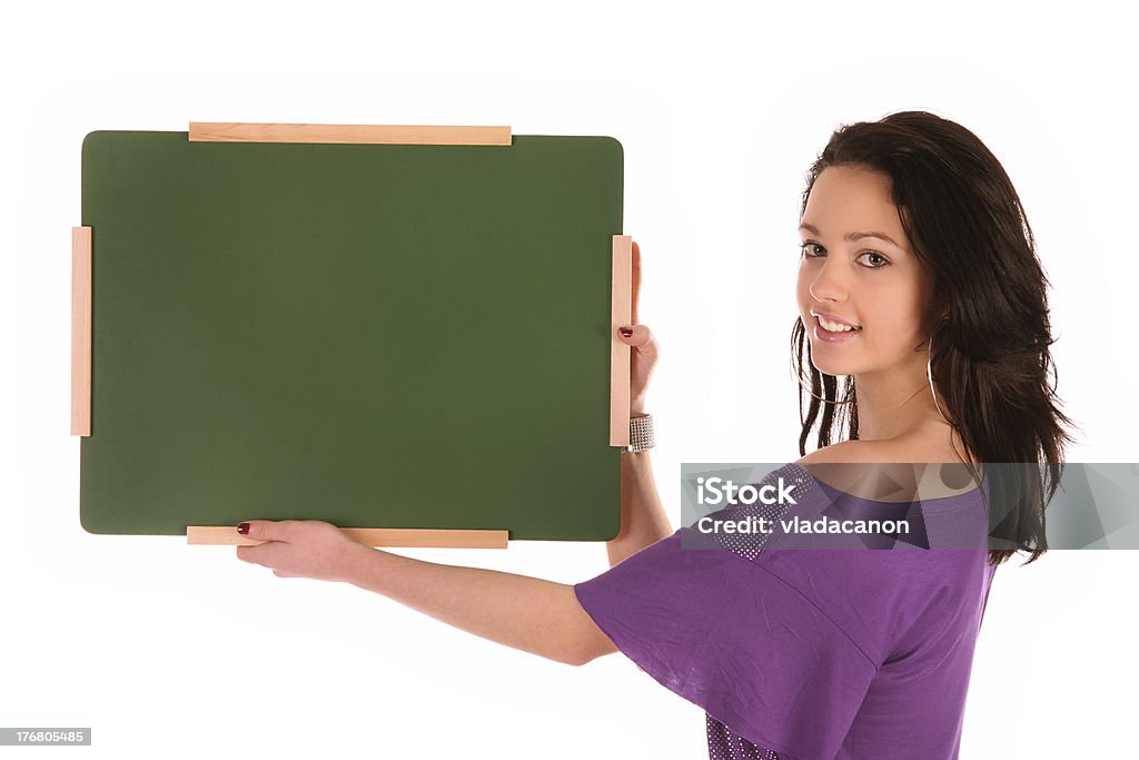 Escola Menina segurando um pouco de Mesa - Royalty-free Adolescente Foto de stock