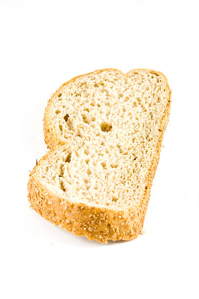 Bread slice stock photo