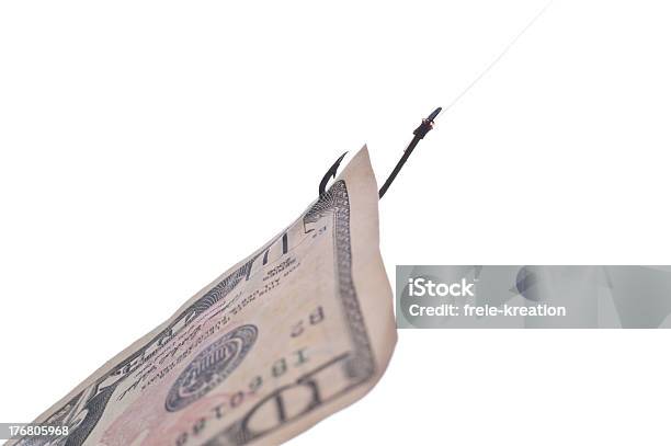 Fishing Money Stock Photo - Download Image Now - American Ten Dollar Bill, Business, Computer Crime