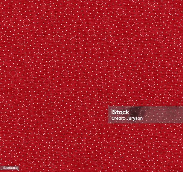 Puntos Blancos De Alta Resolución En Rojo Tela Para Fondos Foto de stock y más banco de imágenes de Fondo rojo