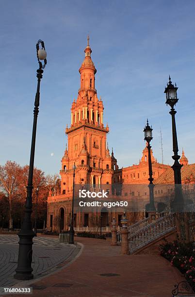 Plaza De Espana - Fotografie stock e altre immagini di Ambientazione esterna - Ambientazione esterna, Andalusia, Architettura