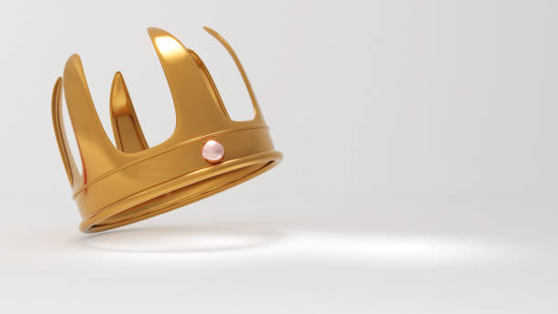 istock golden crown on white background , Become a winner in the awards competition,3d rendering 1768072657