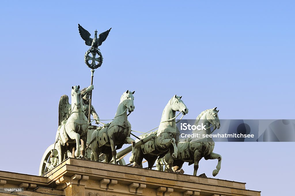 Brandenburger Tor, die Quadriga - Lizenzfrei Architektonische Säule Stock-Foto