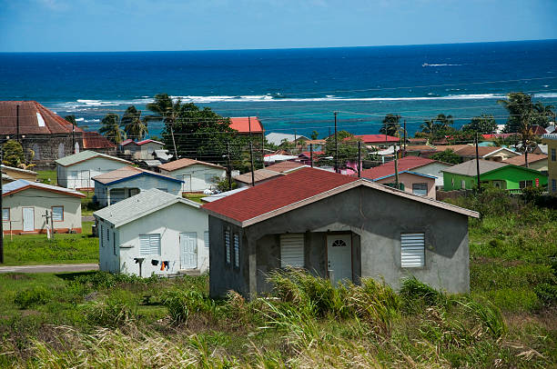 istock Village Along Coastline in St. Kitts 176807967