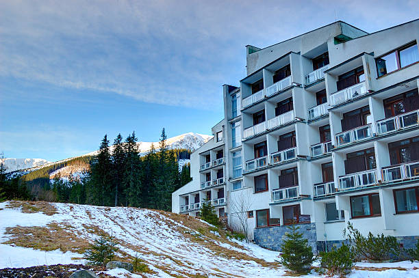 istock Popular hotel at the Jasna resort, Slovakia 176808564